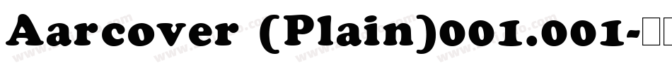 Aarcover (Plain)001.001字体转换